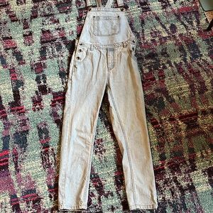 Slim Fit Denim Overalls